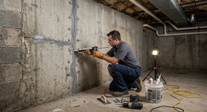 Basement Crack Repair in Lafayette, CO