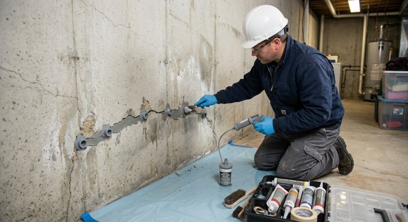 Basement Crack Repair in Lafayette, CO