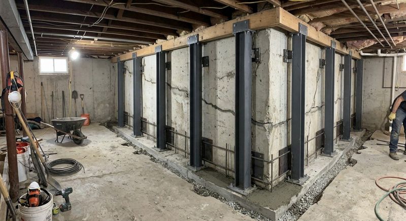 Basement Stabilization in Lafayette, CO