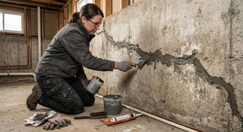 Cracked Basement Floor Repair in Lafayette, CO