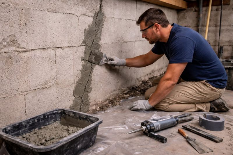 Foundation Crack Repair in Commerce City, CO