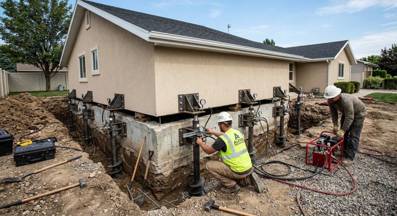 Foundation Pier Leveling in Lafayette, CO