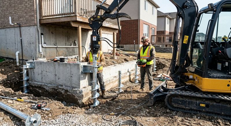 Helical Piers Installation in Lafayette, CO