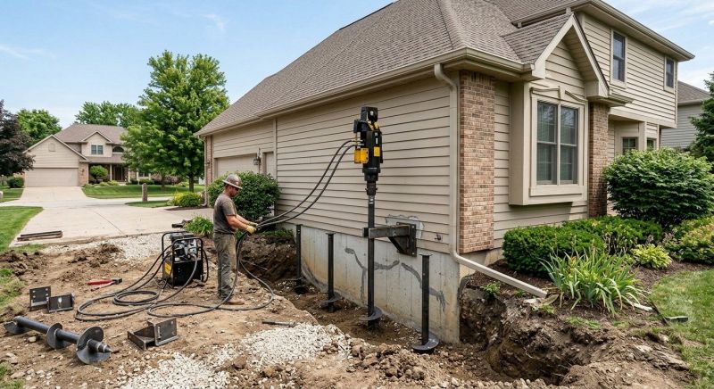 Helical Piers Installation in Lafayette, CO