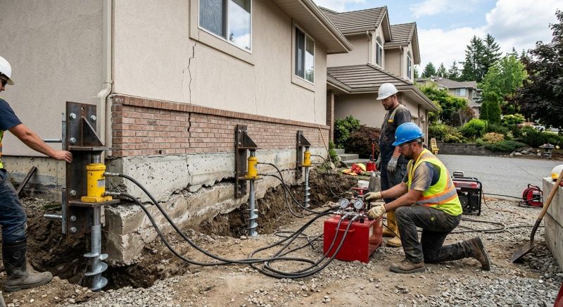 Sinking Foundation Lifting in Lafayette, CO