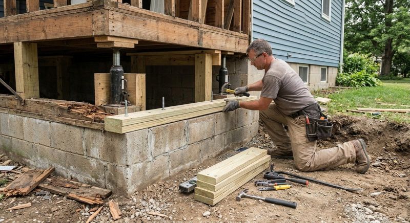 Sinking Foundation Repair in Brighton, CO