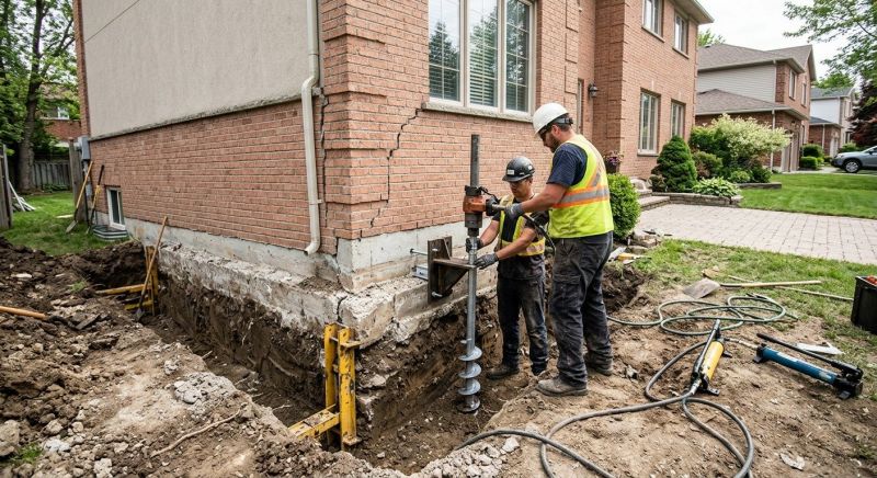 Sinking Foundation Repair in Johnstown, CO