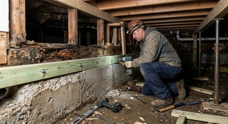 Sinking Foundation Repair in Johnstown, CO